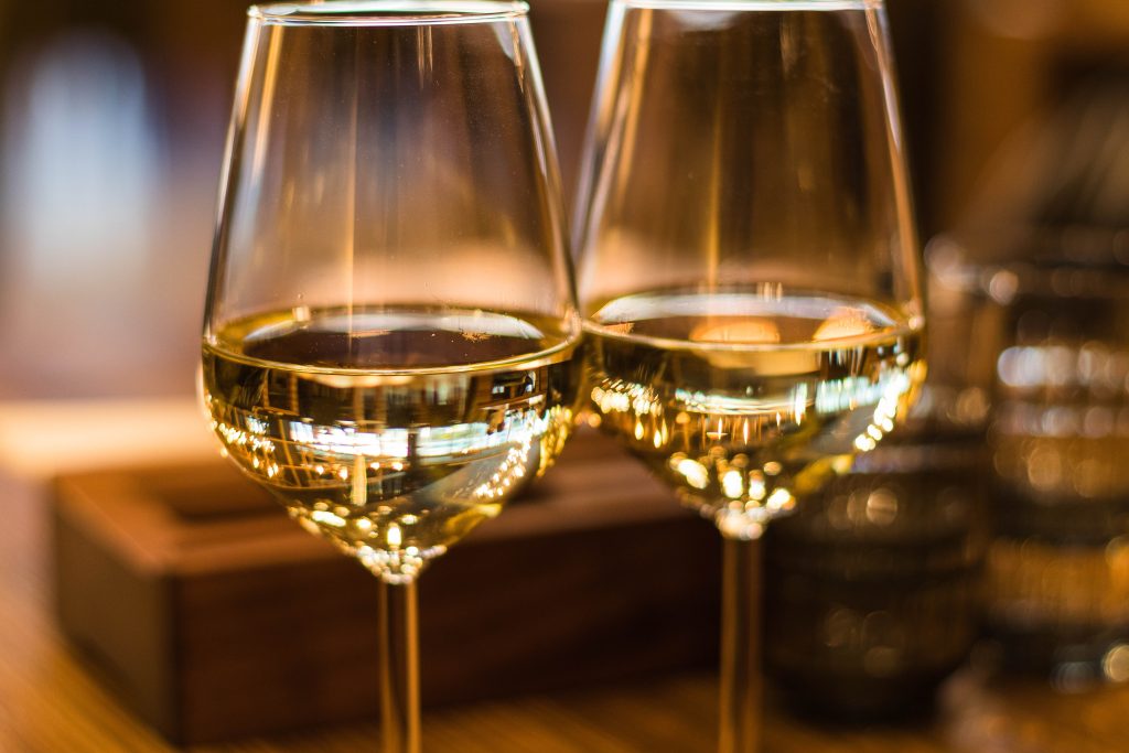 vintage wine in wine glass